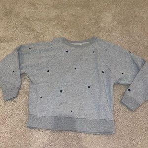 GAP grey sweatshirt with navy stars, size XS